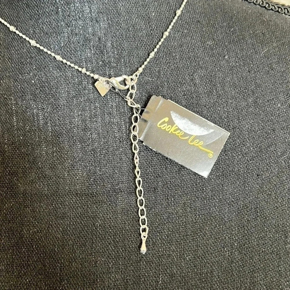 Cookie Lee Women’s Australian Light Pink Dark Pink Crystal Pendant on Silver NWT - Picture 7 of 12